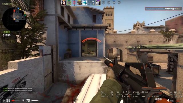 CS:GO остался 1vs5 и выиграл клатч !!!! смотреть онлайн