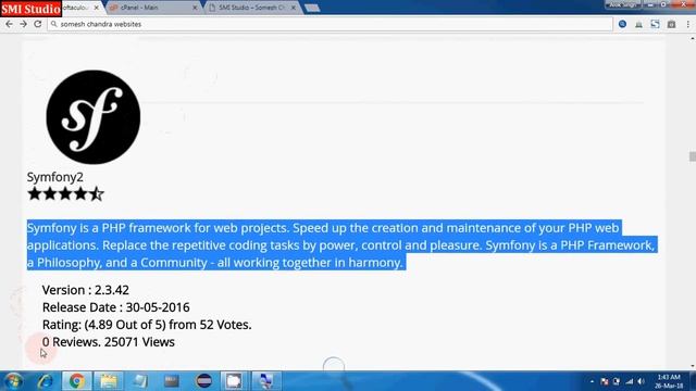 All Top php frameworks || PHP Software tutorial introduction and information || SmiStudio Somesh