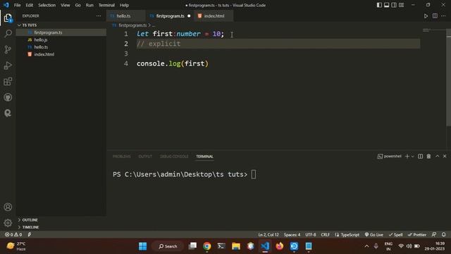 What is TypeScript | Why TypeScript | First TypeScript Program | TS vs JS | Full Explained