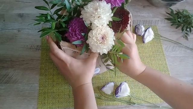 БЮДЖЕТНО и КРАСИВО. 3 варианта. БУКЕТ, композиция, живые цветы / DIY Yuli at home