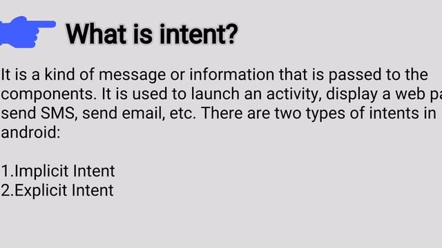 What is intent? |Android most asked interview question | Android important question for freshers смотреть онлайн