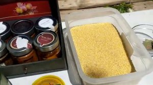 Пшенная каша на костре