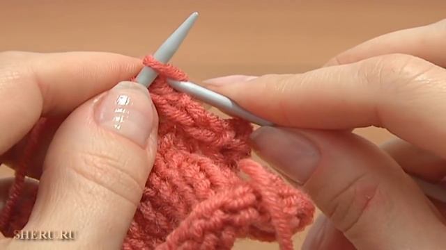 Вязание на спицах Урок 7 способ 8 из 12 Закрытие петель полотна с пико
