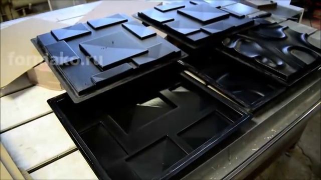 Формы для 3D панелей от Формако - производственный цех смотреть онлайн