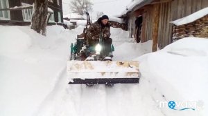 Самый простой снего отвал своими руками (на скорую руку) гребём снег.