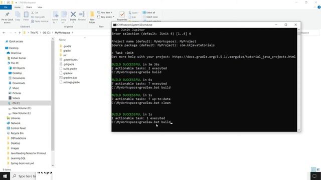 Build JAVA project and create JAR file using Gradle |Build and run Java project using command line