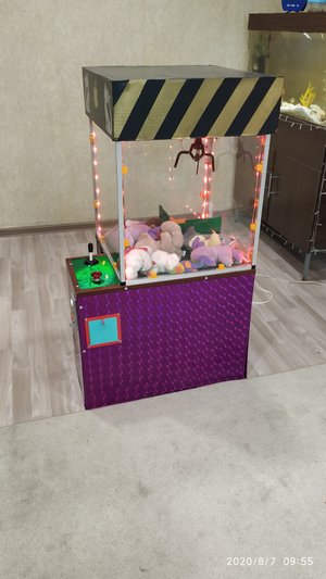 Игровой автомат с игрушками хватайка своими руками