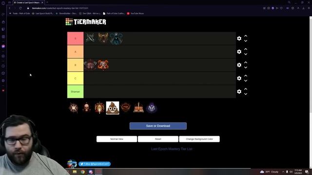 The Last Epoch Mastery Tier List For 0.9 смотреть онлайн