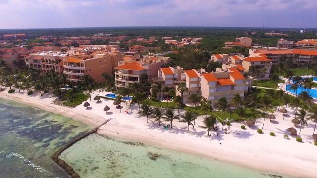 Puerto Aventuras Riviera Maya, Quintana Roo 2017. Drone video footage. смотреть онлайн
