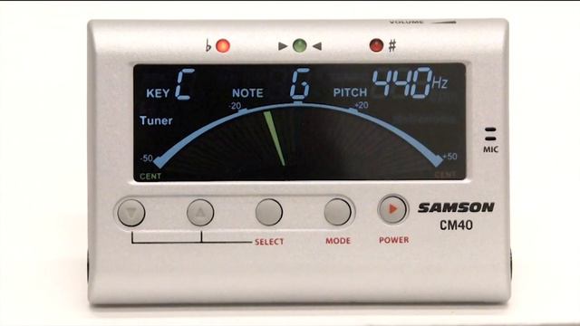 Samson CM40 - Chromatic Tuner / Metronome смотреть онлайн