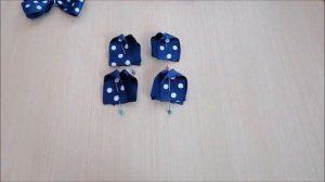 Бантики в школу из репсовых лент МК /  Bows to school from ribbons / Laços de fitas