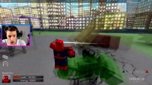 РОБЛОКС ЧЕЛОВЕК ПАУК БИТВА СУПЕРГЕРОЕВ В ROBLOX СУПЕРГЕРОИ ДЛЯ ДЕТЕЙ ROBLOX СУПЕРГЕРОИ РОБЛОКС