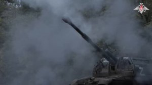 Российская ствольная артиллерия уничтожает украинских террористов