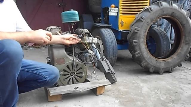 Батарейное зажигание на УД-25 +карб150СС смотреть онлайн