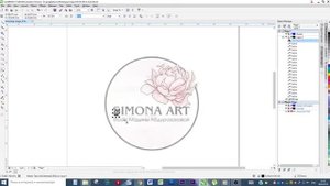 Делаю ОТРИСОВКУ ЛОГОТИПА В Кореле.