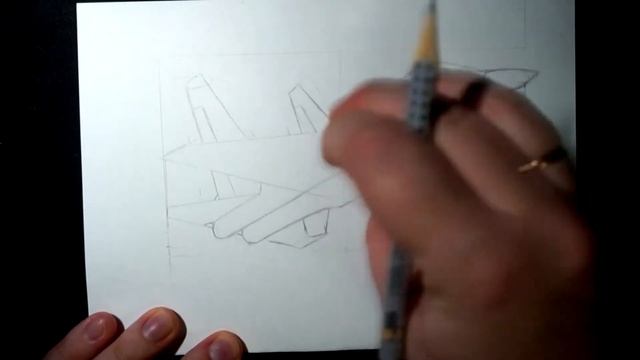Как нарисовать военный самолет. СУ-27М . Kazyava Art смотреть онлайн