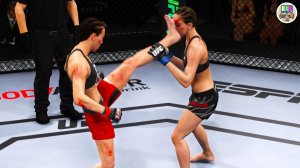 Грубый женский бой: Йоанна Енджейчик против Джессики Пенне в UFC 4