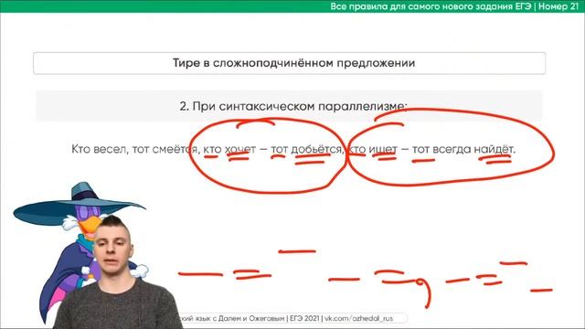 Все правила для самого нового задания ЕГЭ | Номер 21 смотреть онлайн