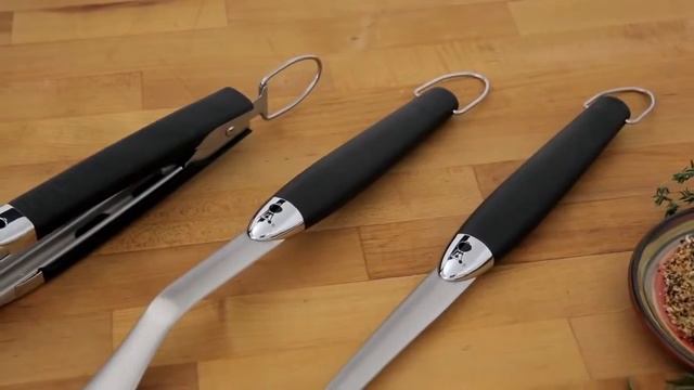 Σετ 3 ανοξείδωτων εργαλείων της Weber® (Τσιμπίδα - Σπάτουλα- Πηρούνα) смотреть онлайн