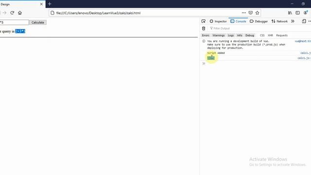 Vue JS 3 Tutorial for Beginners #4 - Using Eval() in Vue to design a Calculator App