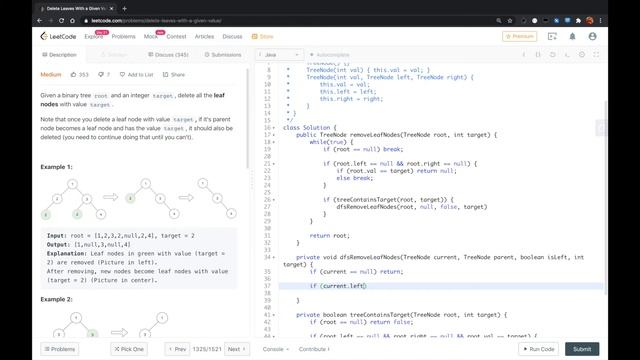 LeetCode - Delete Leaves With a Given Value смотреть онлайн
