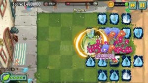 PvZ 2 Power Up INFINITE - Every Plants Max Level Vs 100 Octo Zombies