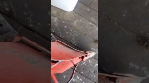 Ушастый окучник переделанный в нарезатель борозд.