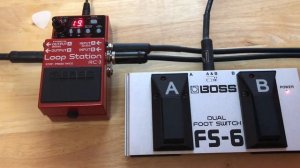 BOSS RC 3 Loop Station w FS-6 dual foot switch