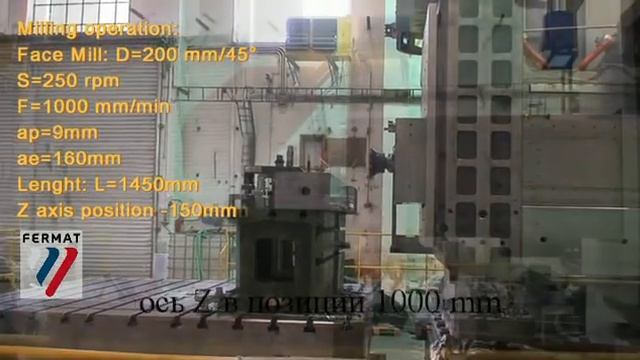 FERMAT Горизонтально-расточной станок с зажимными плитами - WRF160 Heavy CNC - торцевая фрезеровка смотреть онлайн