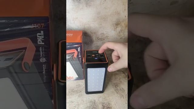 Новинка?Моща мощная?Повербанк hoco j107?90000mah?Вечный фонарик(ну почти?)Поддержка быстрых зарядок