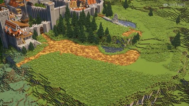 Minecraft Timelapse | Medieval Town - Arcop | Survival World Map Download