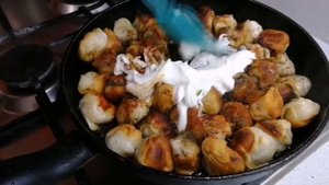 Жаренные пельмени