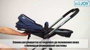 Коляска детская трансформер "JOY" Naomi универсальная 2 в 1, рама алюминиевая, сумка, футкавер