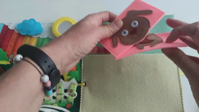 Развивающая мягкая книжка из фетра. Quietbook 0+. Feltbook. Busybook.