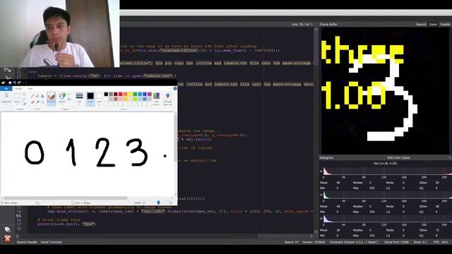 OpenMV Cam: Handwritten Digit Recognition Using Convolutional Neural Network смотреть онлайн