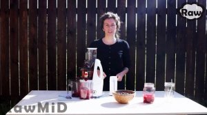 Соковыжималка шнековая RawmID dream juicer whole DJW-75 - Малина и черника