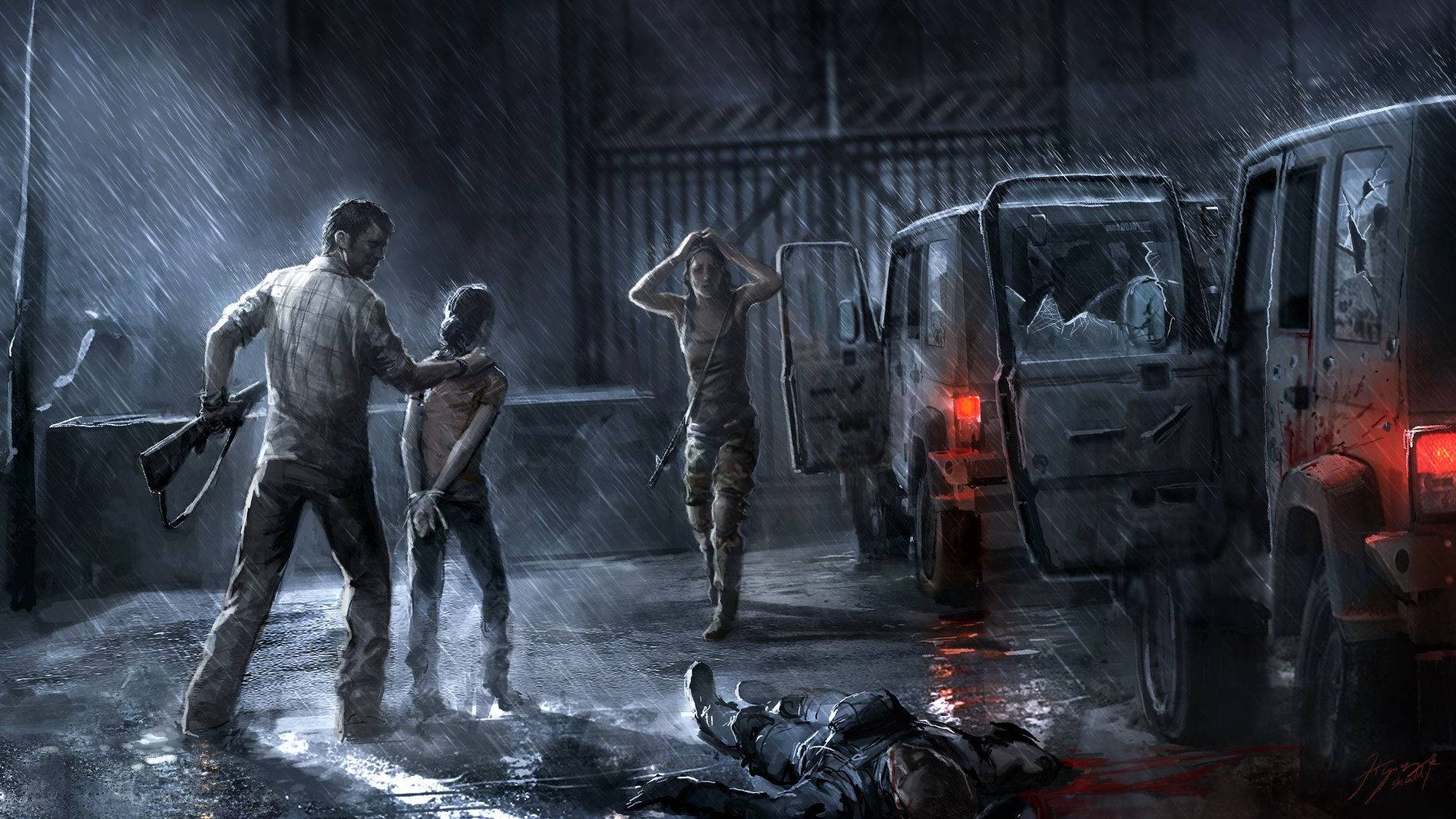 The last of us part 1 Автобусный парк.
