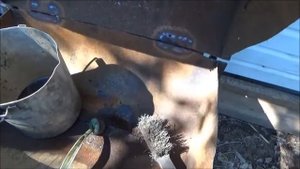Бочку в дело.Ванна-мойка для запчастей из старой бочки