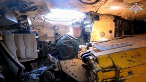 Боевая работа экипажа Т-72