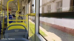 Коломенский трамвай. Маршрут номер 1. Самый современный вагон в городе Коломна!!! Как Вам?