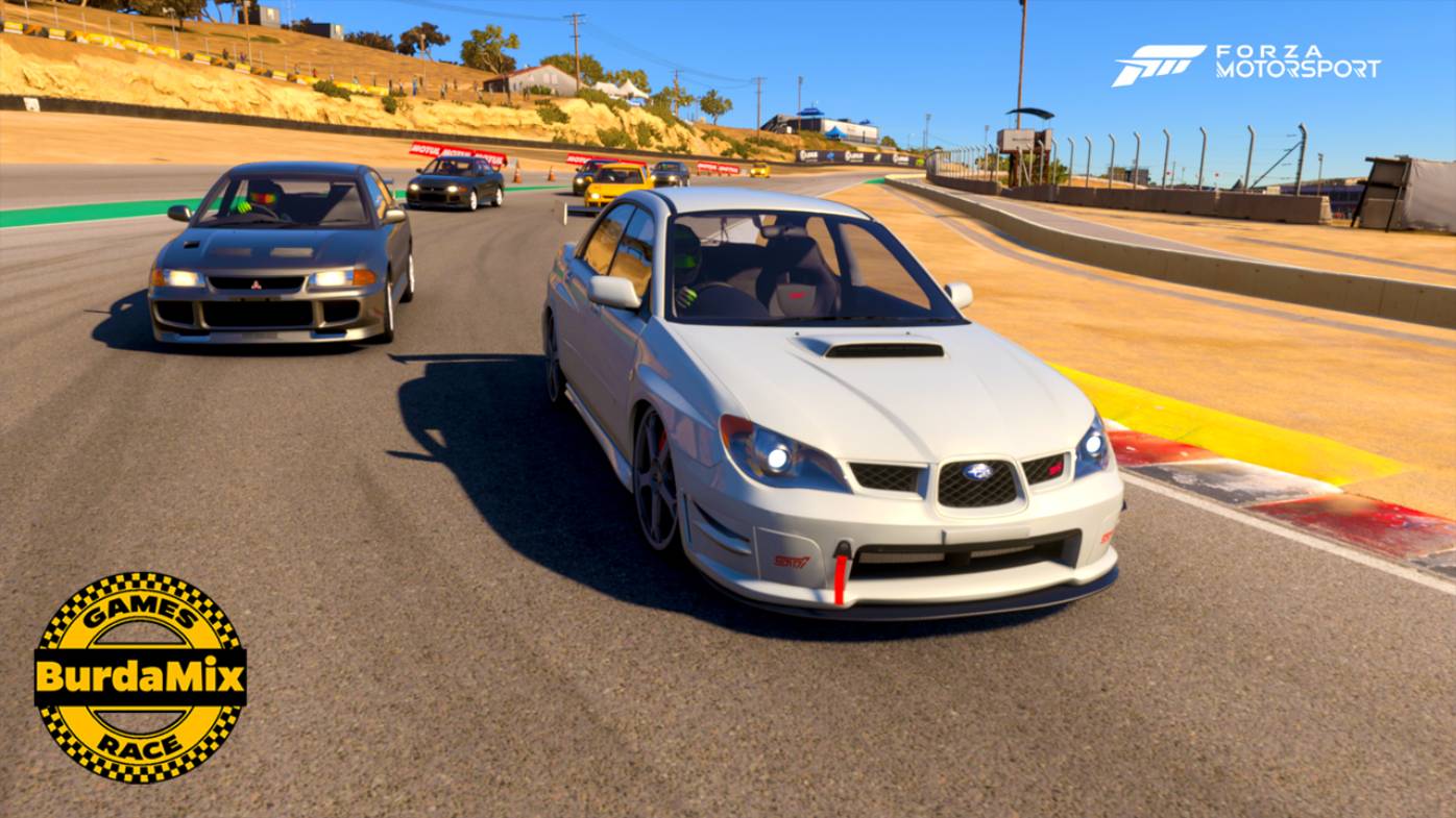 Subaru Impreza WRX STI 2005 года spotlight трасса Laguna Seca + настройка ♛ Forza Motorsport Online