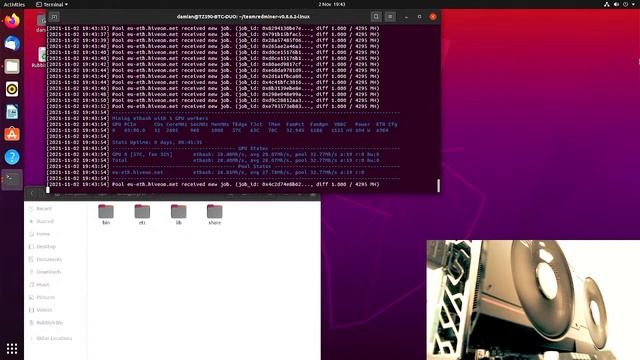 GPU Ethereum Mining on Ubuntu 20.04 AMD