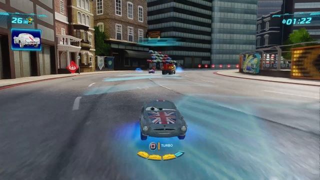 Cars 2 The Video Game | Finn Union Jack - Attack Mode (Satellite Quake) | Hyde Tour
