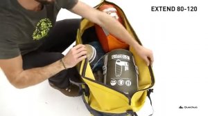 ТУРИСТИЧЕСКАЯ СУМКА VOYAGE EXTEND 80 120 ЛИТРОВ QUECHUA