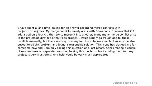 iOS : Cocoapods project.pbxproj merge conflicts смотреть онлайн