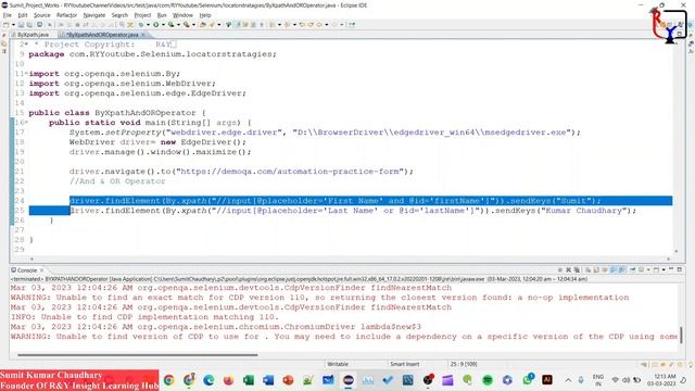 Part 6 | And & OR Operator in Selenium #selenium  #javaprogramming #java #webautomation