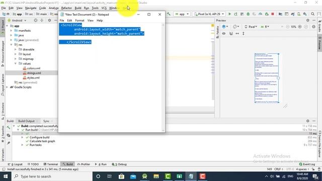 How add scroll view in android studio? смотреть онлайн