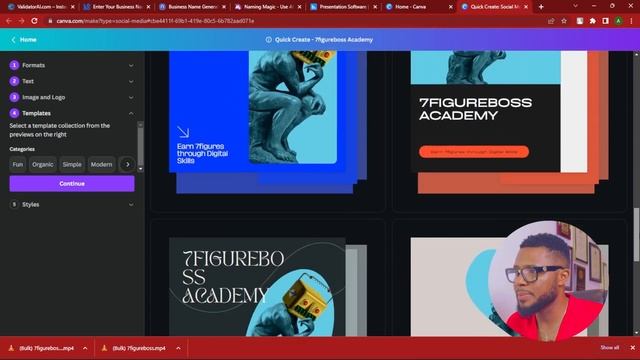 Fastest way to create Social Media Branding designs Using Canva Quick Create | Canva Tutorial смотреть онлайн