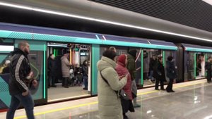 НОВЫЙ тематический поезд «БКЛ - сердце московского метро» на станции Текстильщики