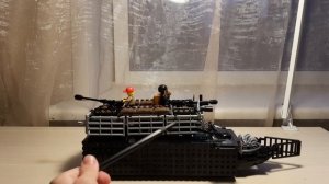 Обзор лего самоделки на тему "зомби апокалипсис"машина выживших/лего диорама